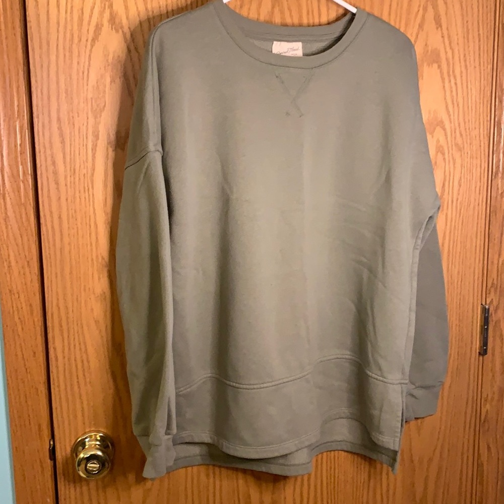 Sage green oversized sweater